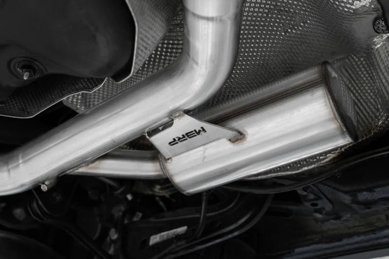 MBRP 2022 Volkswagen Jetta GLI 3in/2.5in Cat Back Dual Rear Exit - T304 - Back View