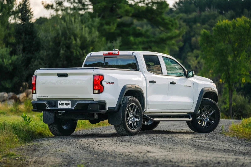 MBRP 2023 Chevy Colorado/GMC Canyon Aluminized Steel Single High Clearance Rear Exit - Installation View