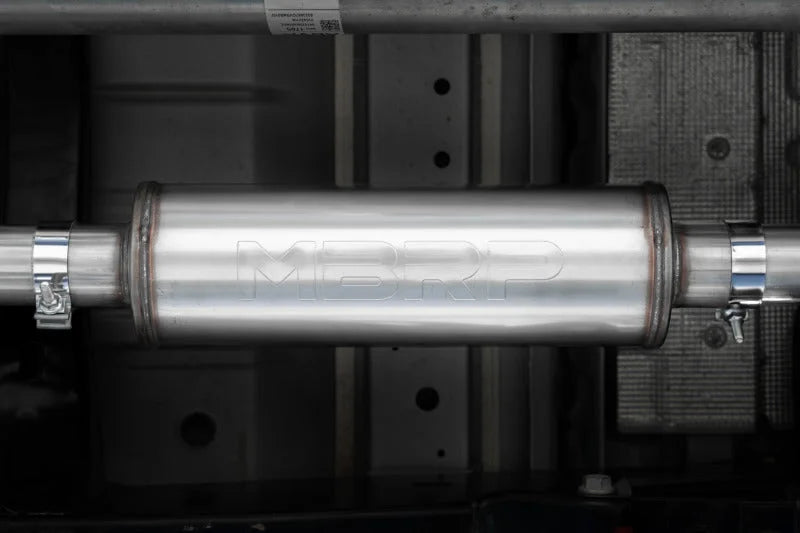 MBRP 2023 Chevy Colorado/GMC Canyon Stainless Steel 3in Cat-Back Single Side Exit - Side View