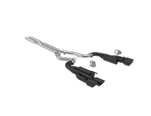 Load image into Gallery viewer, MBRP 2024+ Ford Mustang 5.0L Blk Alum. SS 3in Cat-Back Exhaust w/ Quad Blk Tips (Valve Delete) - Main Product View