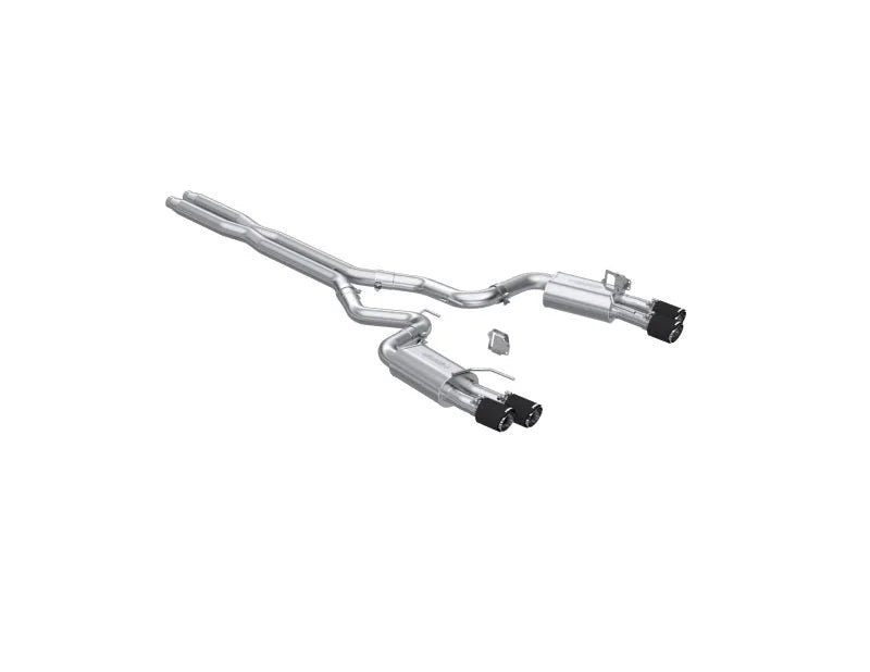 MBRP 2024+ Ford Mustang GT Armor Pro 3in Steet Profile Catback Exhaust  - Carbon Fiber Tips - Main Product View