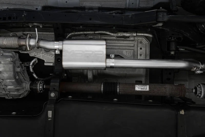 MBRP 21-22 Ford Bronco 2.3/2.7L EcoBoost 2/4-Dr 3in Catback Dual Split Rear Exit Aluminized Steel - Side View