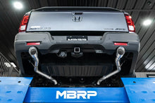 Load image into Gallery viewer, MBRP 21-22 Honda Ridgeline Aluminized Steel 2.5in Cat-Back - Dual Split Rear Exit - Back View