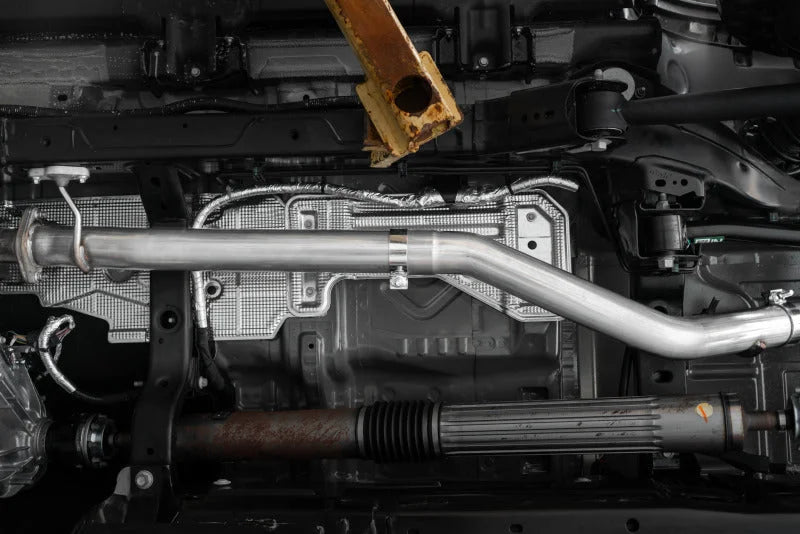 MBRP 21-Up Ford Bronco 2.3L/2.7L EcoBoost 2/4DR Aluminized Steel High Clearance Cat-back Exhaust - Side View