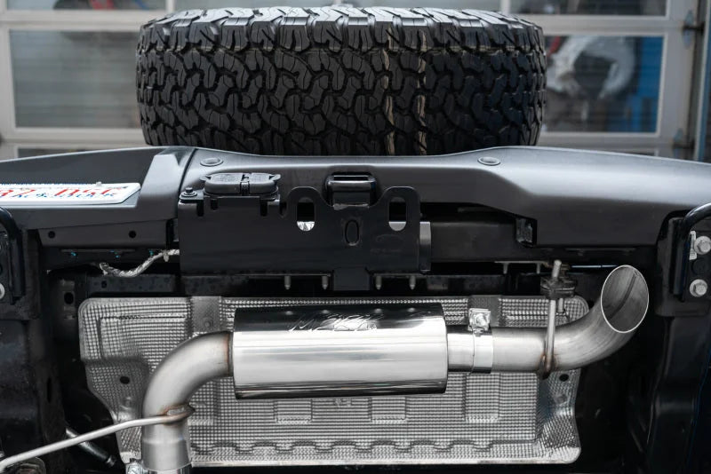 MBRP 21-Up Ford Bronco 2.3L/2.7L EcoBoost 2/4DR Aluminized Steel High Clearance Cat-back Exhaust - Back View