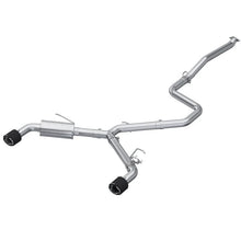 Load image into Gallery viewer, MBRP 22-23 Hyundai Elantra N 2.0L Turbo T304  5in OD CF Tips Dual Outlet 3in Cat Back Exhaust - Main Product View