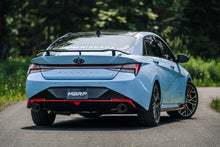 Load image into Gallery viewer, MBRP 22-23 Hyundai Elantra N 2.0L Turbo T304  5in OD CF Tips Dual Outlet 3in Cat Back Exhaust - Installation View