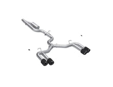Load image into Gallery viewer, MBRP 22-24 Audi S3 2.0L Armor Pro T304 SS 3in Cat-Back Quad Split Rear Exhaust w/ Carbon Fiber Tips - Main Product View
