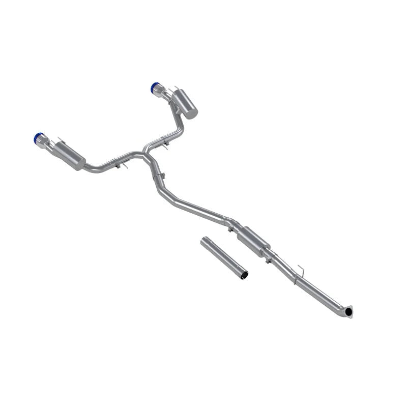MBRP 22-24 Honda Civic SI 1.5L T304 SS 3in Cat-Back Exhaust 2.5in Dual Split Rear w/ Burnt End Tips - Main Product View