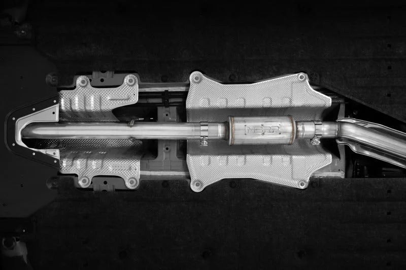 MBRP 22-24 Honda Civic SI 1.5L T304 SS 3in Cat-Back Exhaust 2.5in Dual Split Rear w/ Burnt End Tips - Side View