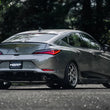 Load image into Gallery viewer, MBRP 22-24 Honda Civic SI 1.5L T304 SS 3in Cat-Back Exhaust 2.5in Dual Split Rear w/ CF Tips - Installation View