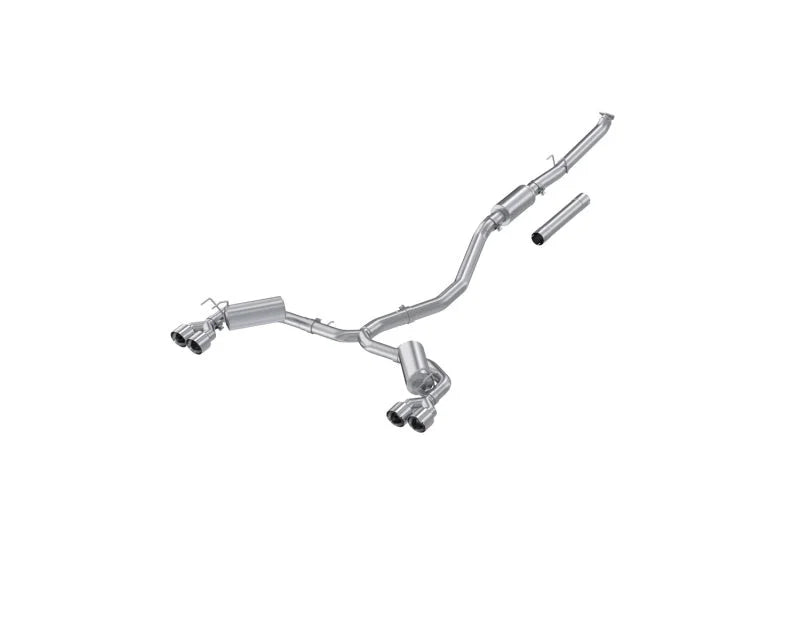 MBRP 22-24 Honda Civic/Sport Touring 1.5L 3in Cat-Back 2.5in Dual Split Rear w/ Quad Tips - AL - Main Product View