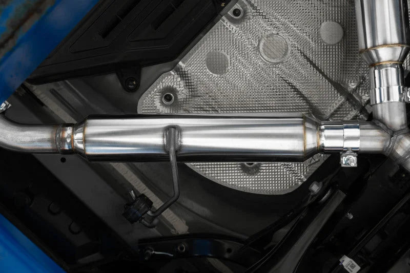 MBRP 22-24 Kia Forte GT Armor Lite AL Steel 2.5in Axle Back Exhaust w/ SS Quad Tips - Back View