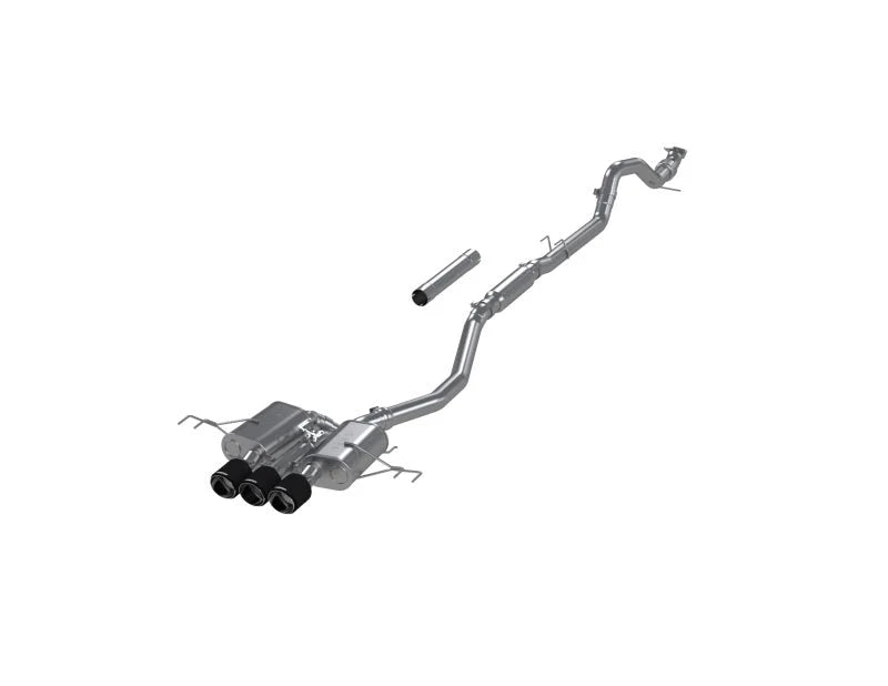 MBRP 23-24 Honda Civic Type R 2.0L T304 SS 3in Cat-Back Exhaust Triple Center Outlet w/ Carbon Tips - Main Product View