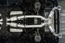 Load image into Gallery viewer, MBRP 23-24 Nissan Z 3.0L Armor Pro T304 Stainless Steel 3in Cat-Back Dual Rear Exit w/ 5in OD CF Tip - Side View