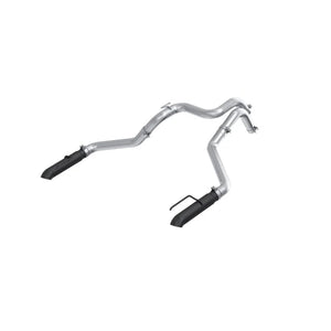 MBRP 24-25 Ford Ranger Raptor 3.0L 3in Dual Rear Turn-Down Axle Back Exhaust - Armor BLK Tips - Main Product View