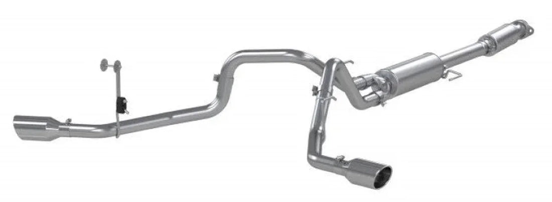 MBRP 2021+ Ford F150 2.7L/3.5L/5.0L 3in Aluminized Steel Cat-Back 2.5in Dual Split Side Exhaust - Additional View 6