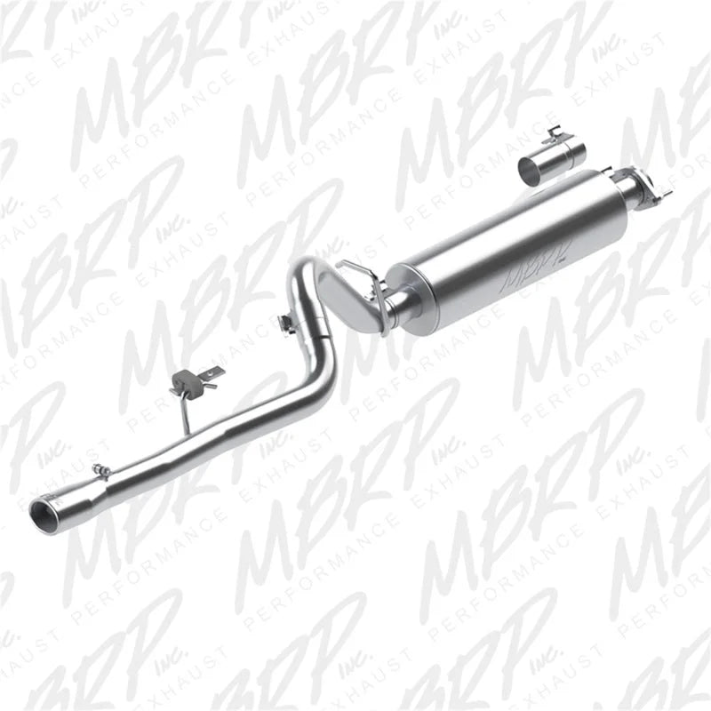 MBRP 86-00 Jeep 2.5L Cherokee 2.5in Cat Back Single T409 - Main Product View