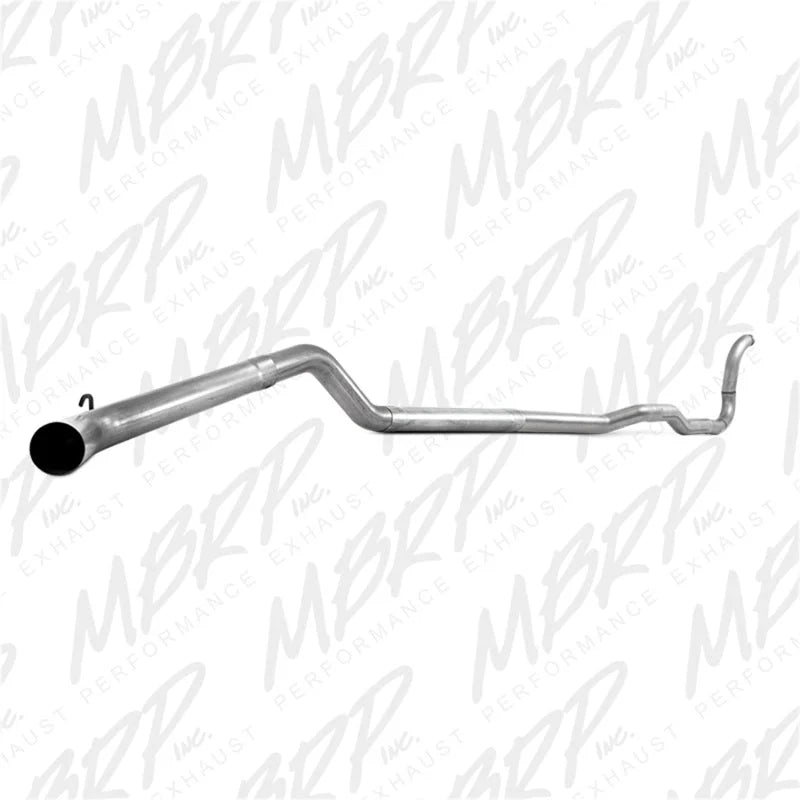 MBRP 88-93 Dodge 2500/3500 Cummins 4WD Turbo Back Single Side Exit No Muffler PLM Series Exhaust - Side View