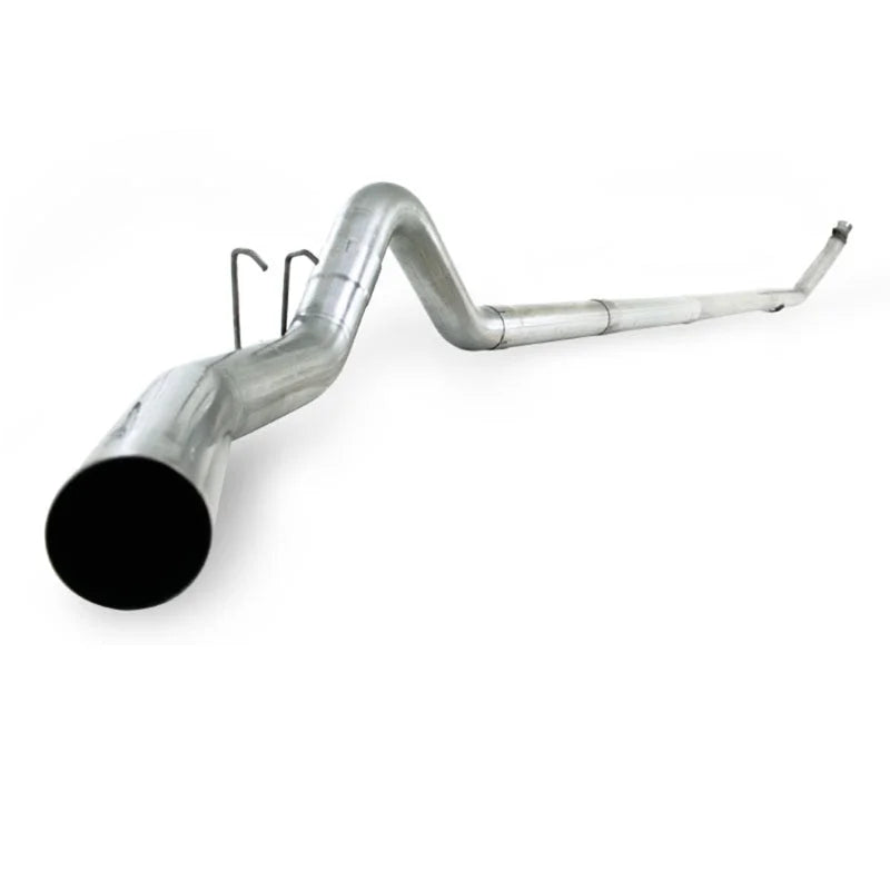MBRP 94-02 Dodge 2500/3500 Cummins SLM Series 4in Turbo Back Single No Muffler T409 Exhaust System - Side View