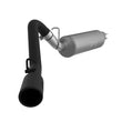 Load image into Gallery viewer, MBRP 97-99 Jeep Wrangler (TJ) Inline-4 2.5L, Inline-6 4.0L 2 1/2in Cat Back Single Side Black Coated - Side View