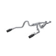 Load image into Gallery viewer, MBRP 99-04 Ford Mustang GT 4.6L 2.5in. Dual Split Rear AL Cat Back w/ 3.5in. Dual Wall Blk. Tips - Main Product View