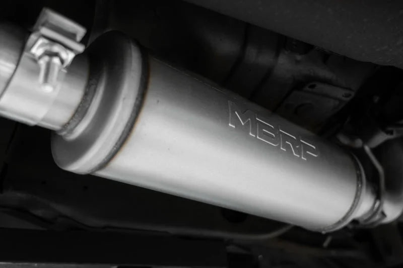 MBRP 99-04 Ford Mustang GT/Mach 1 2.5in Dual Split Rear AL Catback Exhaust w/ 3.5in Dual Wall Tips - Back View