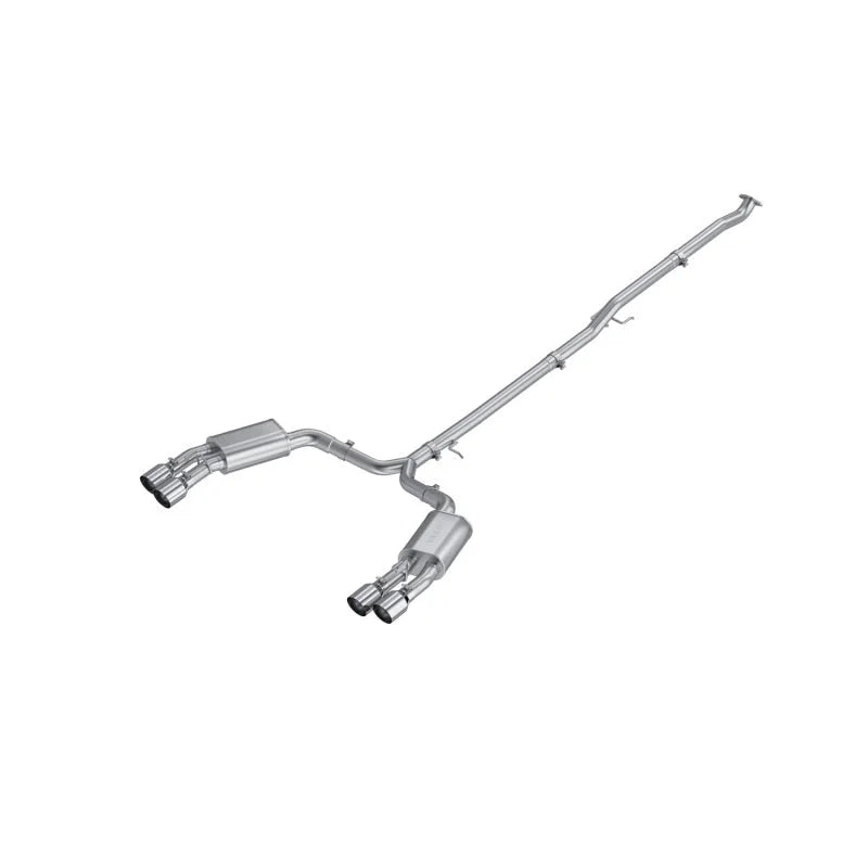 MBRP Aluminized Steel 2.5in Cat-Back w/ Quad Tips fits 2021-2024 Kia K5 / 2021-2024 Kia K5 GT 2.5L Turbo