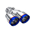 Load image into Gallery viewer, MBRP Burnt End Tip 2.5 ID, Dual 3.5 OD Out, 9.5 length, Single wall 304 Stainless Steel - Main Product View