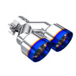 Load image into Gallery viewer, MBRP Burnt End Tip 2.5 ID Dual 4 OD Out 9.5 length Single wall 304 Stainless Steel Driver Side - Main Product View