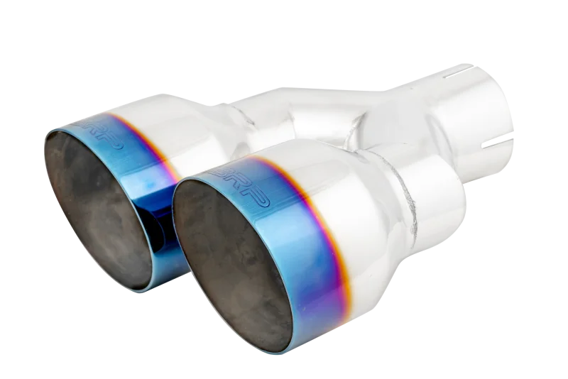 MBRP Burnt End Tip 2.5 ID Dual 4 OD Out 9.55 length Single wall 304 Stainless Steel Pass Side - Additional View 6