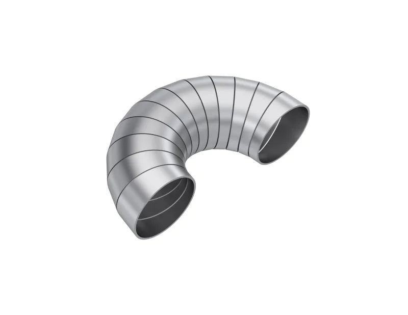 MBRP T304 Stainless Steel 2.25in Dia 180 Deg Universal Pie Cut Kit - Main Product View