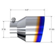 Load image into Gallery viewer, MBRP T304 Stainless Steel Burnt End Angle Cut Exhaust Tip - 3in. ID / 5in. OD / 6.5in. Length - Detail View