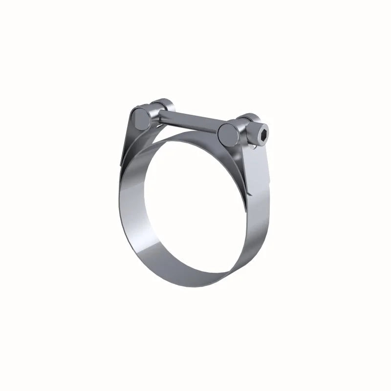 MBRP Universal 2.5in Barrel Band Clamp - Stainless (NO DROPSHIP) - Main Product View