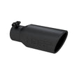 Load image into Gallery viewer, MBRP Universal Angled Rolled End Tip 4in OD / 2-3/4in Inlet / 10in Length - Black - Side View