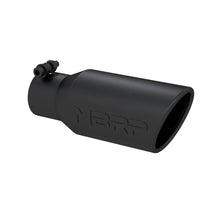 Load image into Gallery viewer, MBRP Universal Angled Rolled End Tip 4in OD / 2-3/4in Inlet / 10in Length - Black - Side View
