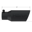 Load image into Gallery viewer, MBRP Universal Angled Rolled End Tip 4in OD / 2-3/4in Inlet / 10in Length - Black - Detail View