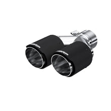 Load image into Gallery viewer, MBRP Universal Carbon Fiber Dual Tip 3.5in OD/2.5in Inlet - Main Product View