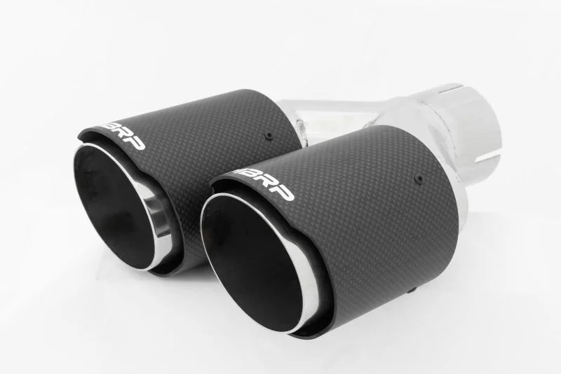 MBRP Universal Carbon Fiber Dual Tip 3.5in OD/2.5in Inlet - Back View