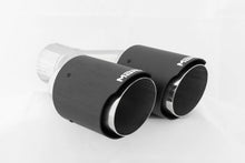 Load image into Gallery viewer, MBRP Universal Carbon Fiber Dual Tip 3.5in OD/2.5in Inlet - Back View