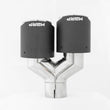 Load image into Gallery viewer, MBRP Universal Carbon Fiber Dual Tip 4in OD/2.5in Inlet - Installation View