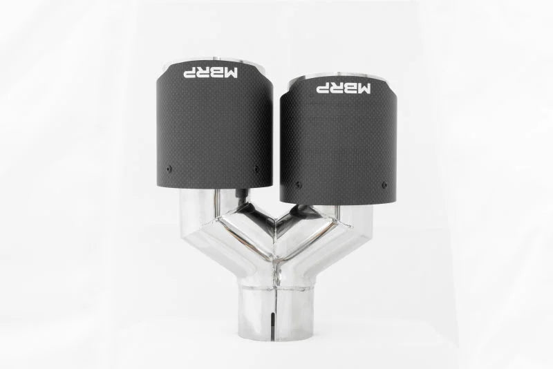 MBRP Universal Carbon Fiber Dual Tip 4in OD/2.5in Inlet - Installation View