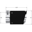 Load image into Gallery viewer, MBRP Universal Carbon Fiber Tip 3in ID / 4in OD Out / 6.13in Length Angle Cut Dual Wall - Detail View