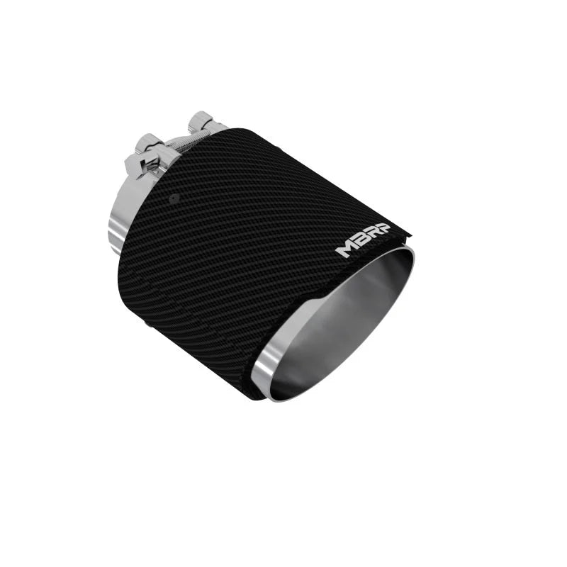 MBRP Universal Carbon Fiber Tip, 3in. ID./5in. OD./ 6.13in L. Angle Cut Dual Wall - Main Product View