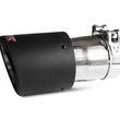 Load image into Gallery viewer, MBRP Universal Carbon Fiber Tip 4.5in OD / 3in Inlet / 7.7in L - Side View