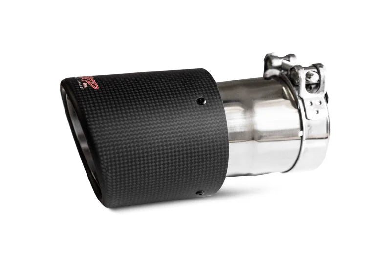 MBRP Universal Carbon Fiber Tip 4.5in OD / 3in Inlet / 7.7in L - Side View