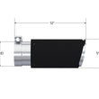 Load image into Gallery viewer, MBRP Universal Carbon Fiber Tip 4in ID/5in OD/12in L Dual Wall Angle Cut - Side View
