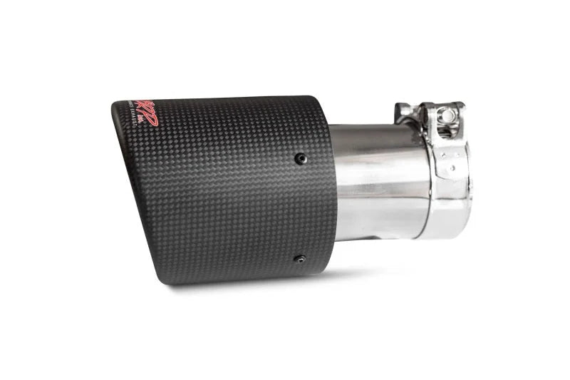 MBRP Universal Carbon Fiber Tip 4in OD / 2.5in Inlet / 7.7in L - Side View