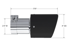 Load image into Gallery viewer, MBRP Universal Carbon Fiber Tip 4in OD / 2.5in Inlet / 7.7in L - Detail View
