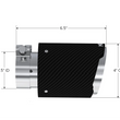 Load image into Gallery viewer, MBRP Universal Carbon Fiber Tip 4in OD/2.5in Inlet/6.5in L - Side View